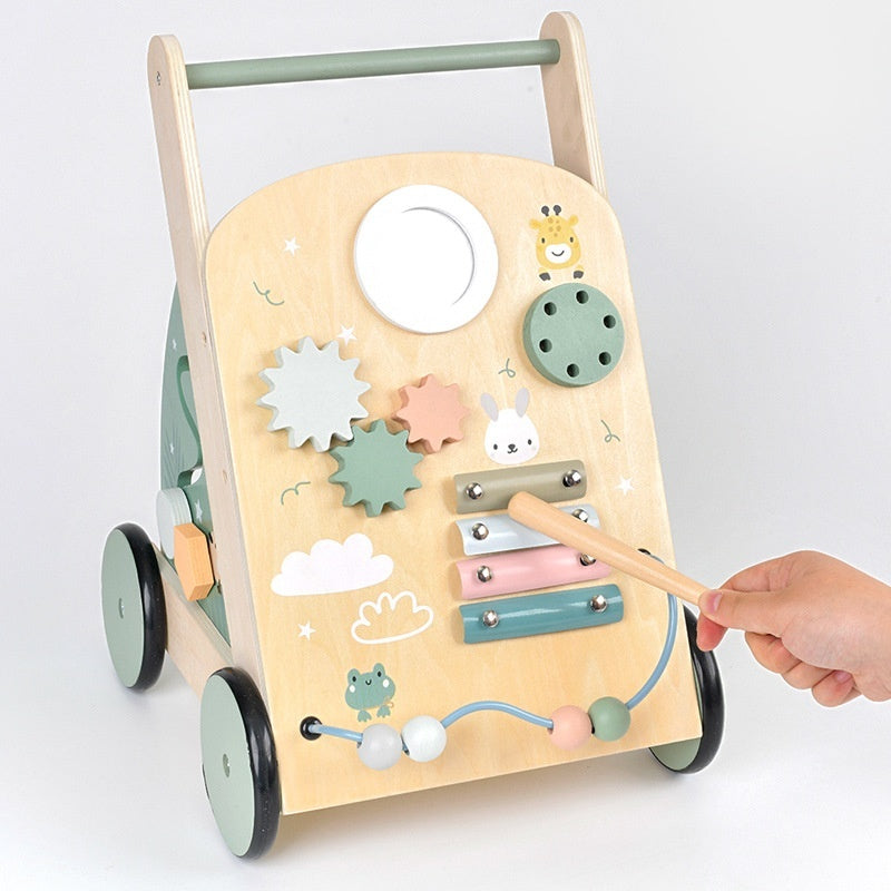 Wooden Baby Walker - Pastel