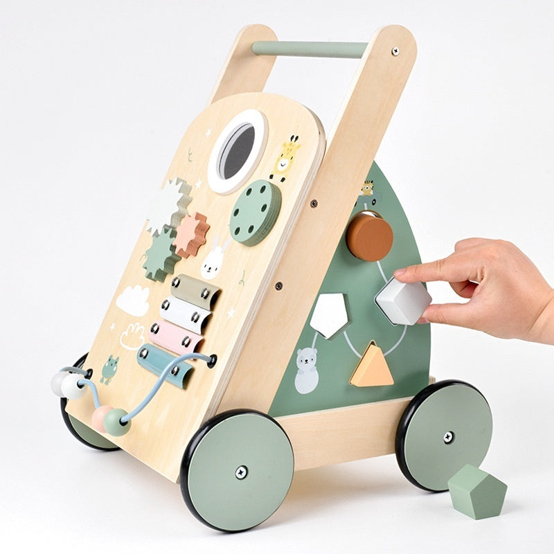 Wooden Baby Walker - Pastel