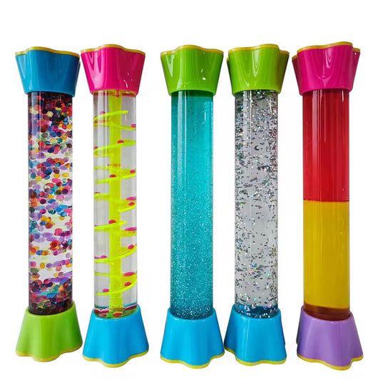 Sensory Tubes for Kids – 6-Piece Fidget Calm Down Set for Visual Play & Focus