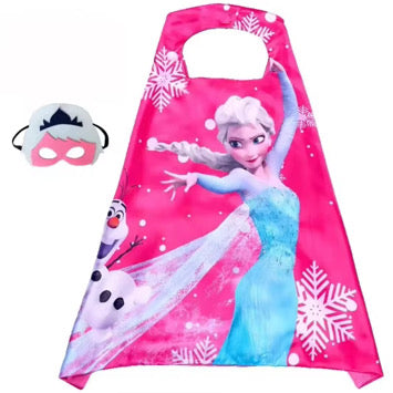 Princess Elsa Cape & Mask Dress-Up Set – Frozen Theme