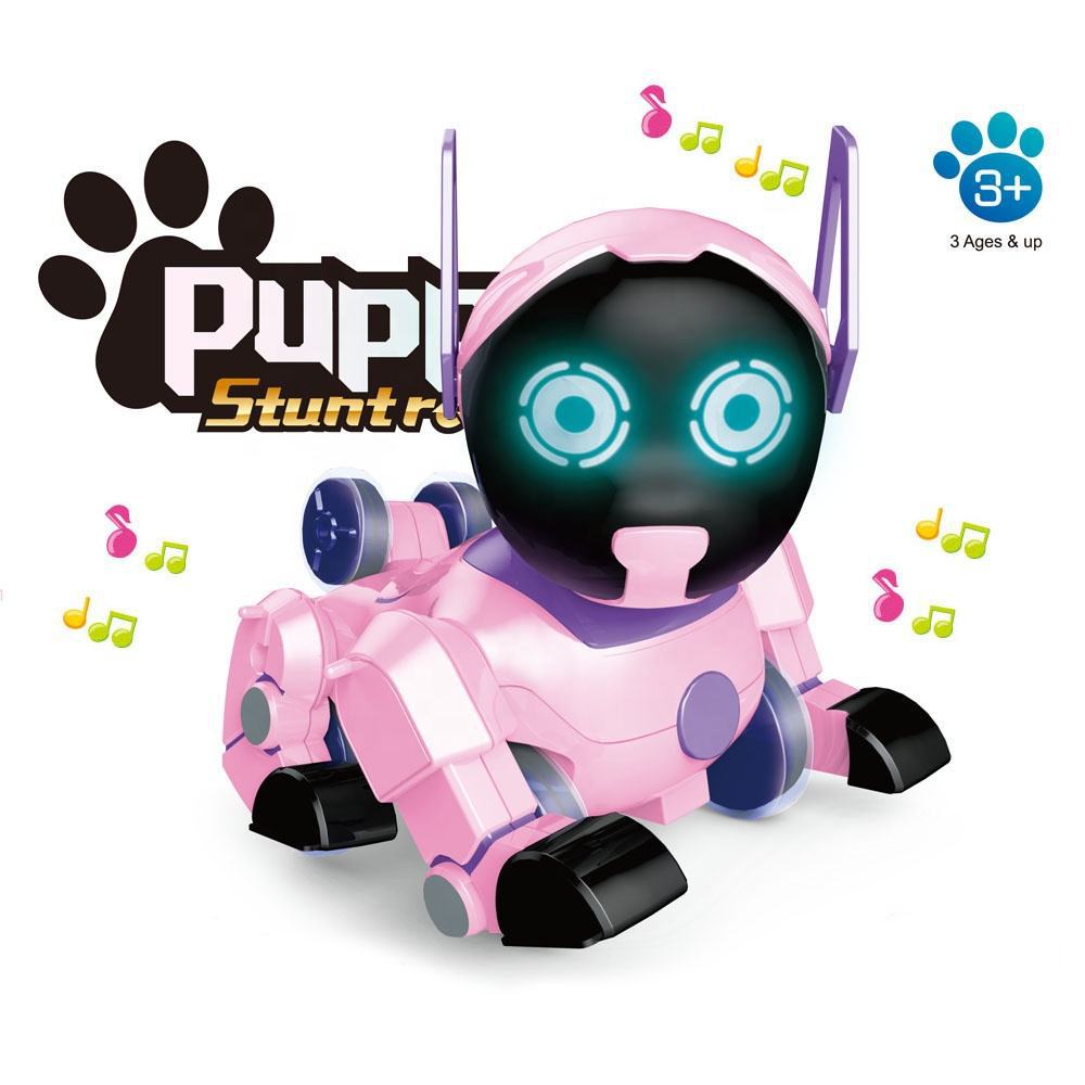 Puppy Stuntroll Smart Robot Dog – Gesture Control & Music Lights