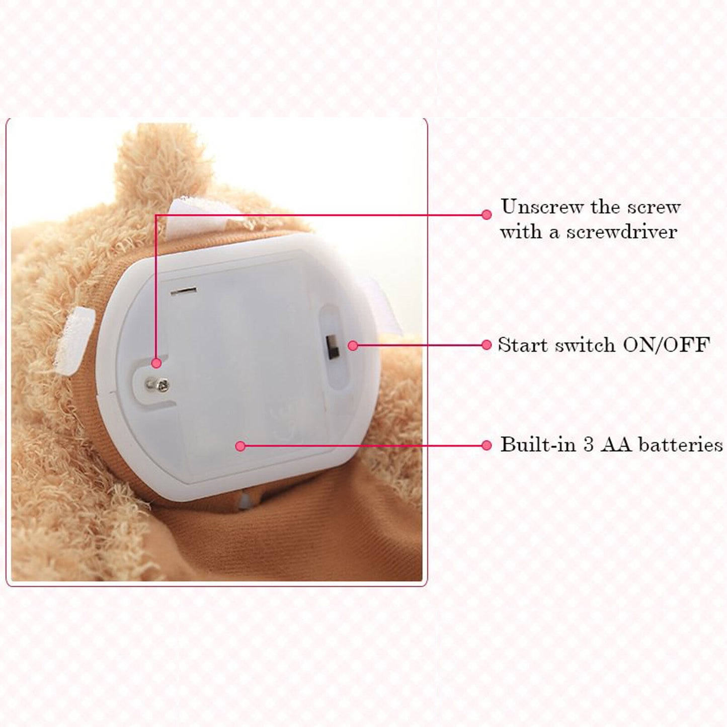 Peekaboo Talking Teddy Bear Plush