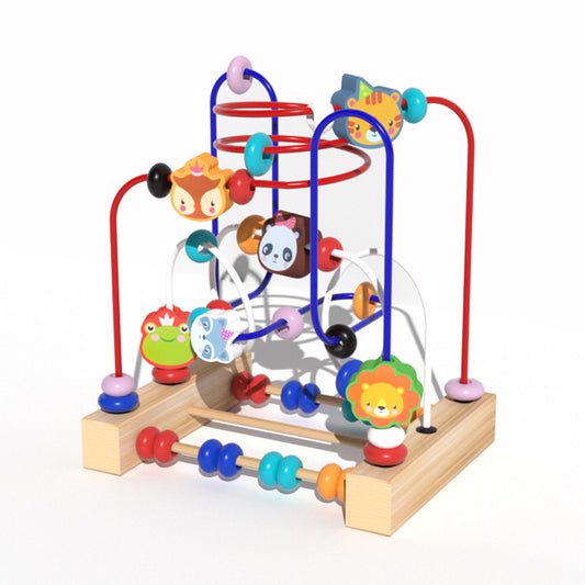 Wooden Animal Bead Maze – Early Learning Motor Skills Toy