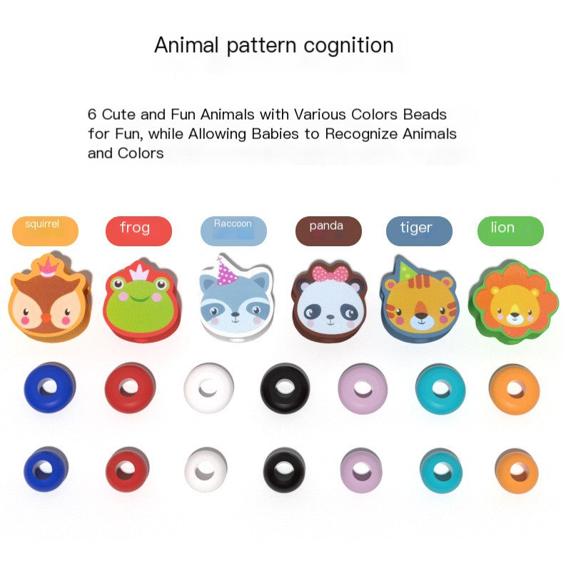 Wooden Animal Bead Maze – Early Learning Motor Skills Toy