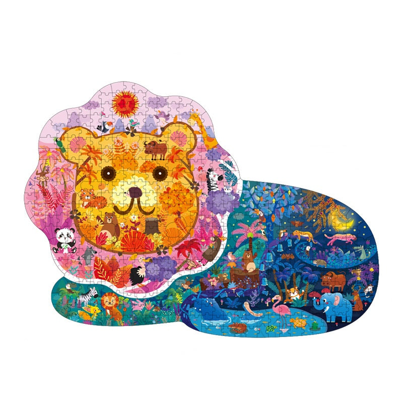 Lion Shaped Jigsaw Puzzle - 483 Pieces
