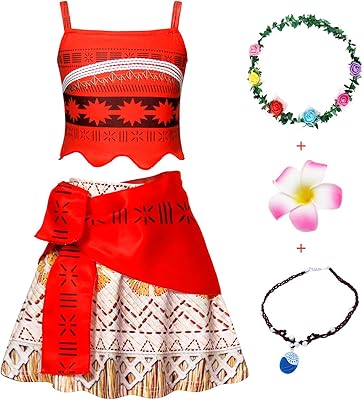Moana Adventure Princess Costume Set with Accessories