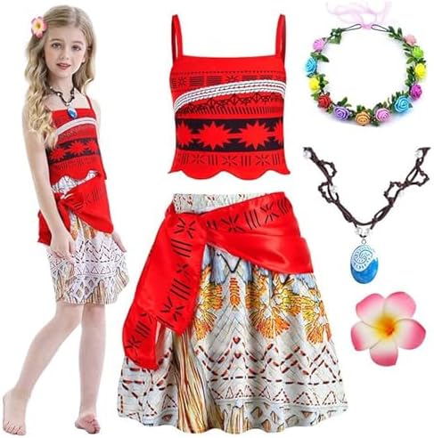 Moana Adventure Princess Costume Set with Accessories