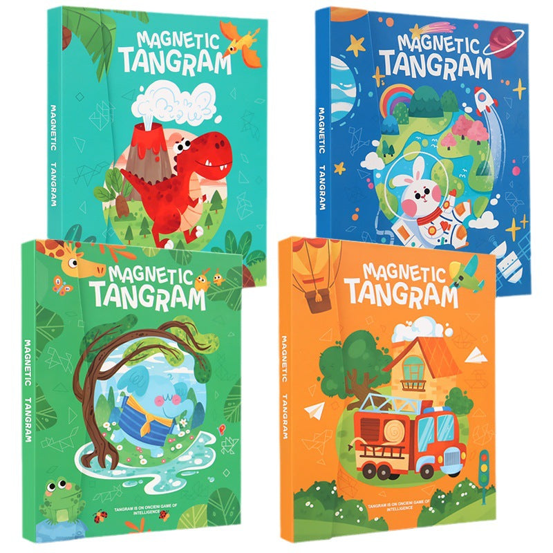 Magnetic Tangram Puzzle Book – 96 Pattern Challenges