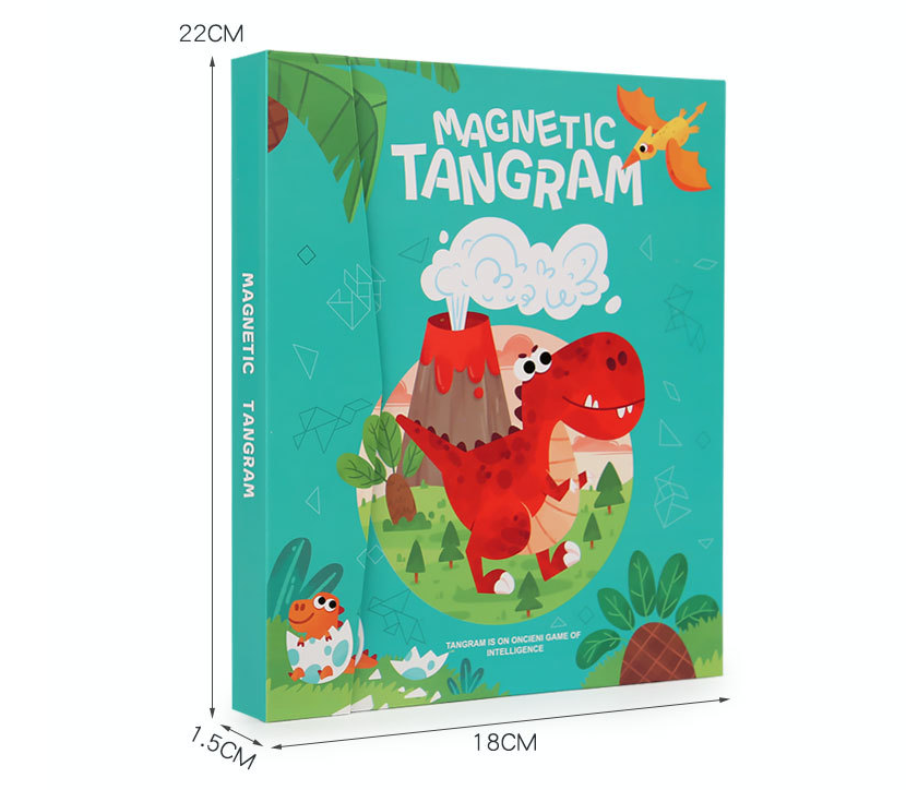 Magnetic Tangram Puzzle Book – 96 Pattern Challenges
