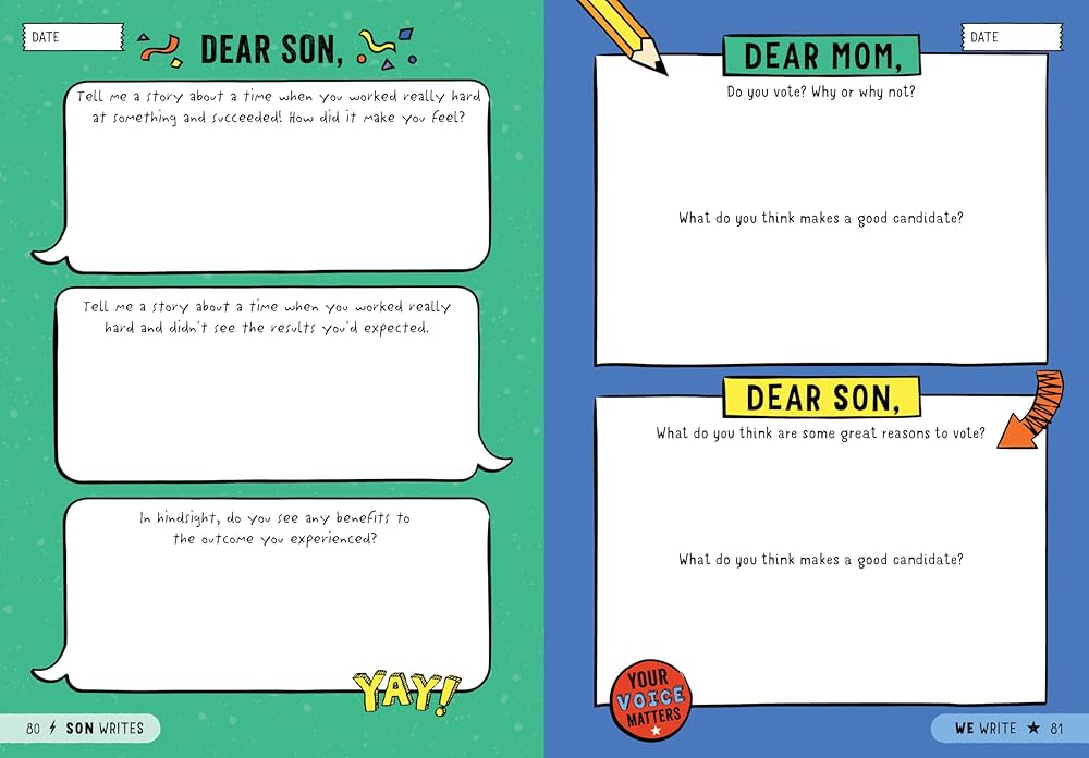 Mother and Son Together: A Shared Journal for Teen Boys & Their Moms