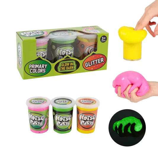 Noise Putty Slime – 3‑Color Fun Pack