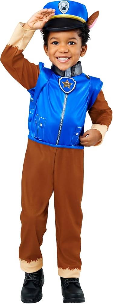 Paw Patrol Chase Costume for Children | Police Pup Dress-Up Costume