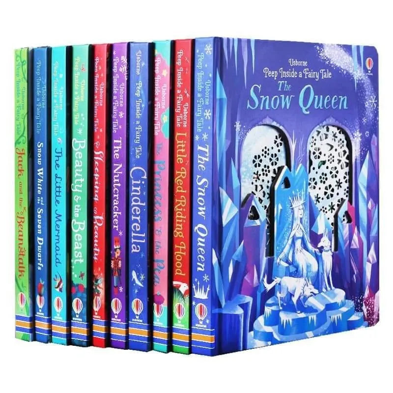 10Books/set Usborne Books Peep Inside Classic Fairy Tale baby Children English Educational 3D Flap Picture Story bedtime Book-(BOARDBOOKS)