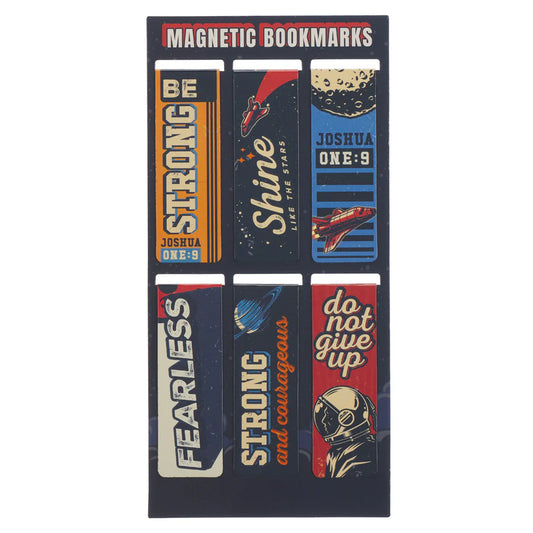 Be Strong and Courageous Six-Piece Magnetic Bookmark Set