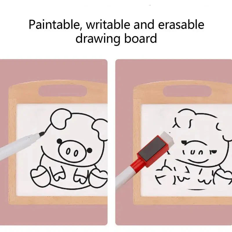 Double-Sided Magnetic Bead Drawing Board | Montessori Fine Motor & Pre-Writing Activity Board