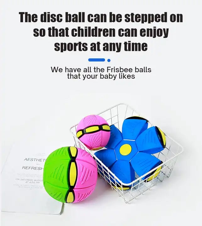 Magic Flying Saucer Ball – Transforming Disc Ball Toy
