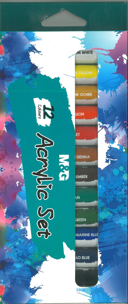 Acrylic Colour Set 12S-6594-M&G