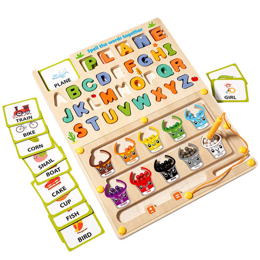 Alphabet Spelling & Word Game  – Letter Matching for Early Reading And Color Sorting
