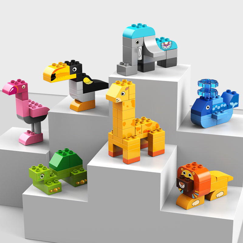 Animal Park Big Building Blocks Set for Kids | 102PCS Educational Animal Toy