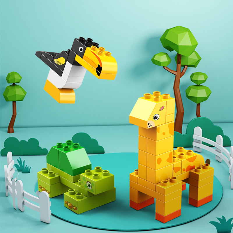 Animal Building Blocks Set – 102 Pieces Creative Play