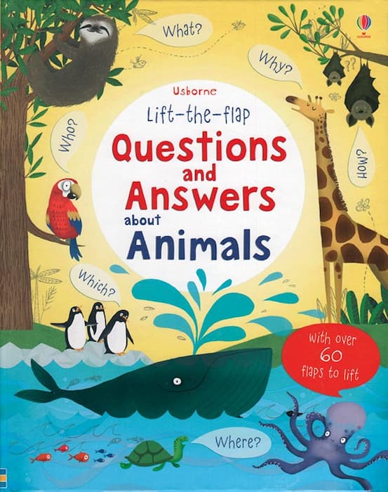 Usborne Lift-the-Flap Questions & Answers Book Collection for Kids