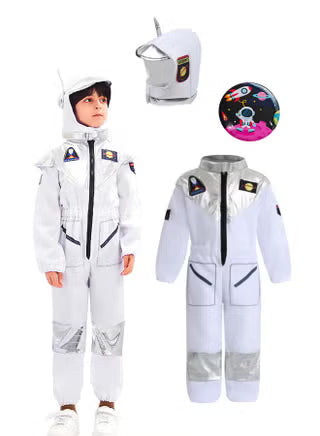 Kids Astronaut Costume – NASA Jumpsuit with Hood