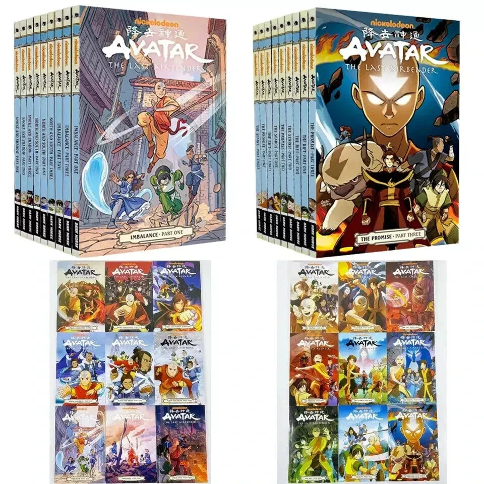 Avatar: The Last Airbender Complete Graphic Novel Collection – Comic Set