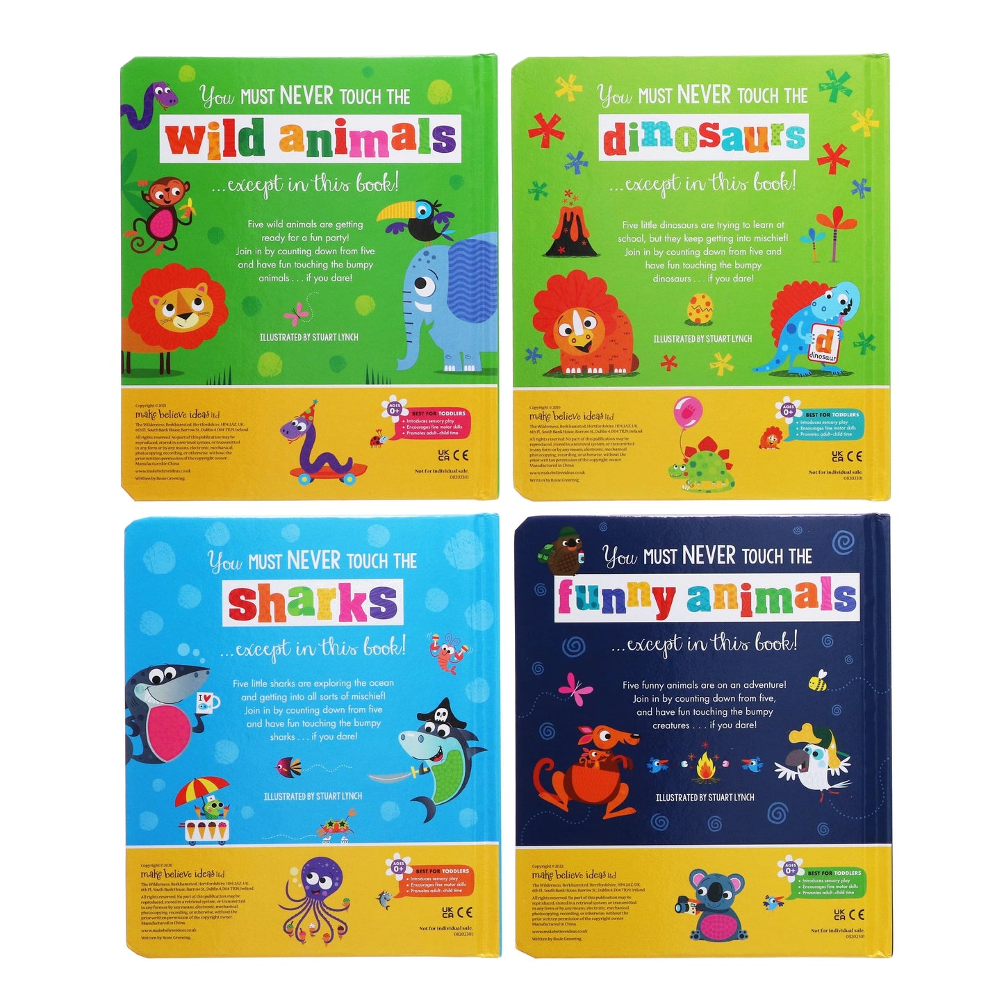 Never Touch The Animals Gift Set 4 Books Collection - Ages 1+ - Board Books