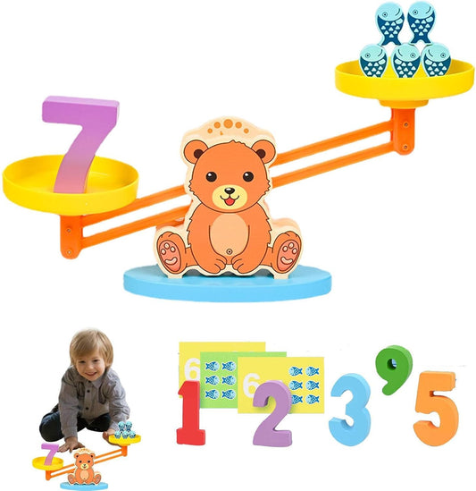 Bear Math Balance Toy – Counting & Number Learning Game