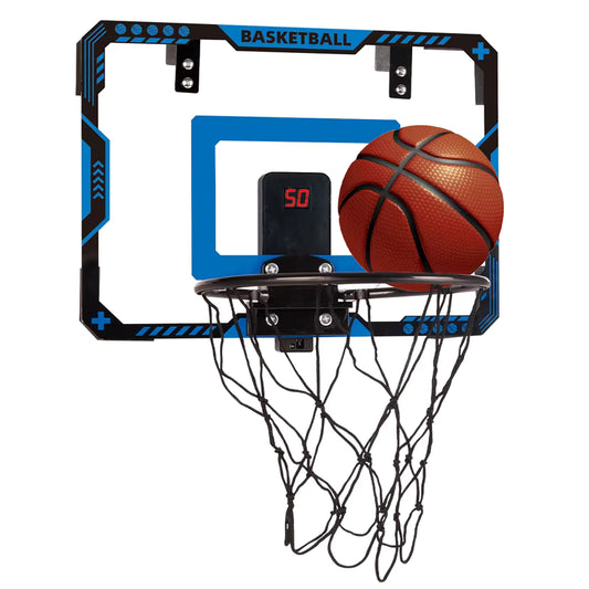 Basketball Over-the-Door Hoop with Electronic Scoreboard & Lights