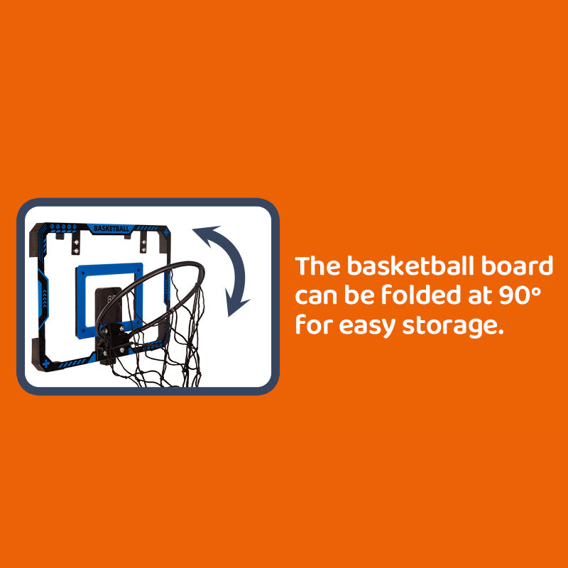 Basketball Over-the-Door Hoop with Electronic Scoreboard & Lights