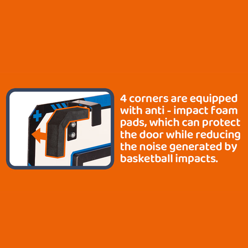 Basketball Over-the-Door Hoop with Electronic Scoreboard & Lights