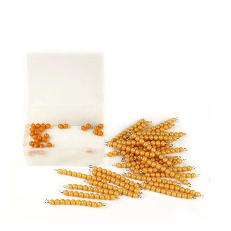 Montessori Golden Bead Set – Math & Place Value Toy for Kids