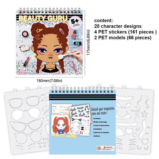 Beauty Guru Sticker & Dress-Up Activity Book – 150+ Stickers
