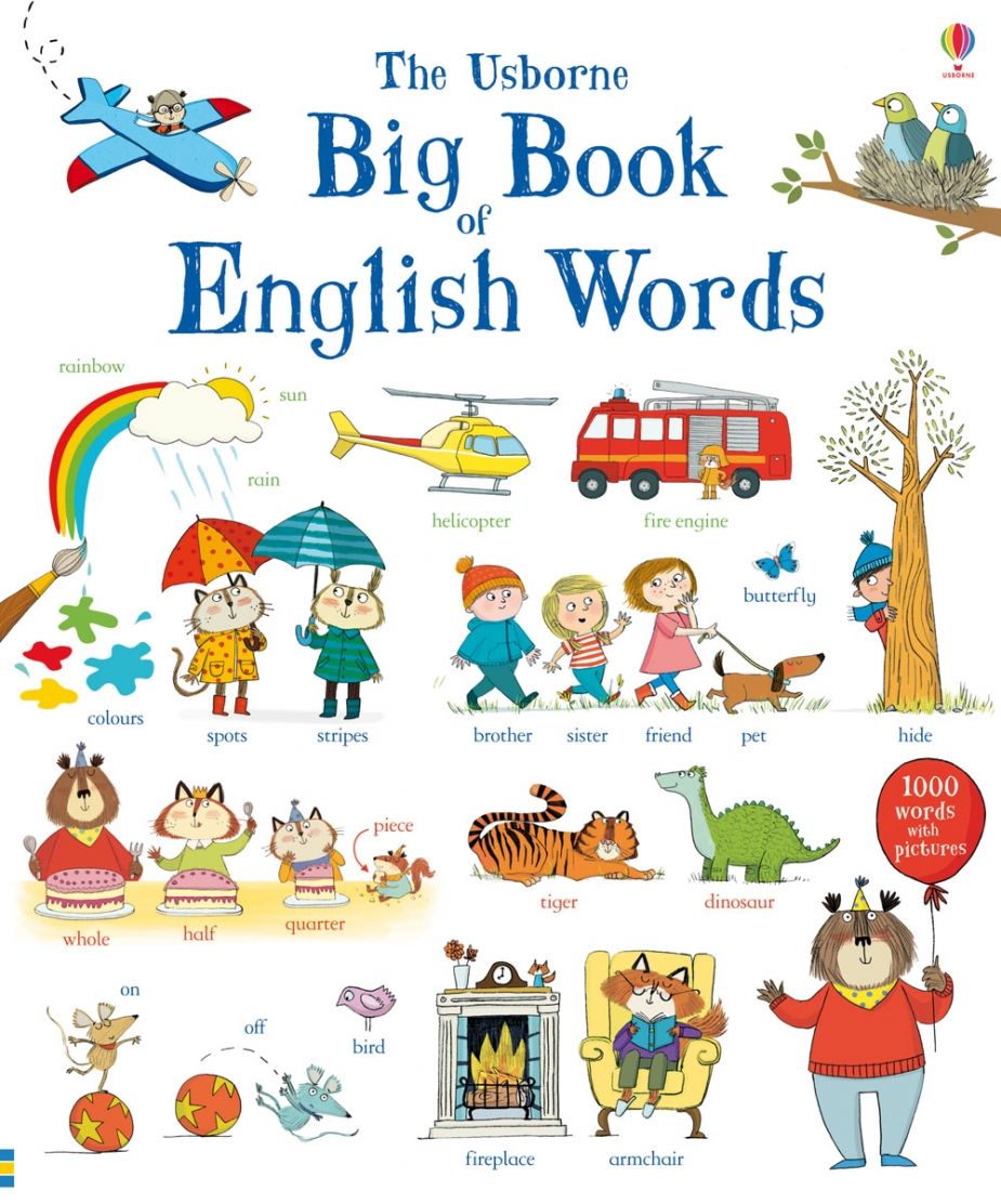 Usborne Big book of english words (Boardbook)