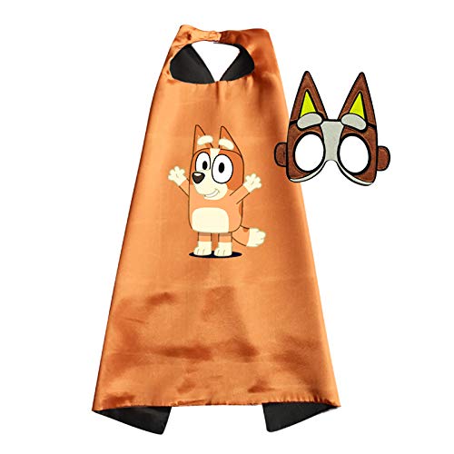 Bluey & Bingo Cape and Mask Set – Dress-Up for Kids