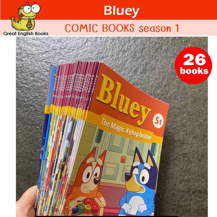 Bluey Comic Books – Season 1 (Episodes 1–26) bookset Paperback