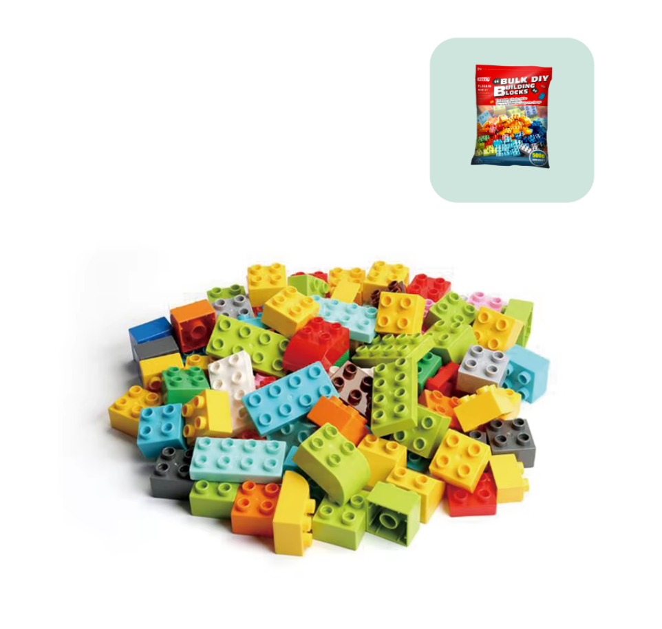 500g Large Building Blocks Set for Kids | DIY Creative Construction Toy