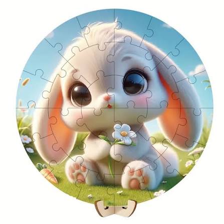 Magnetic Circular Animal Puzzle (28 Pieces)