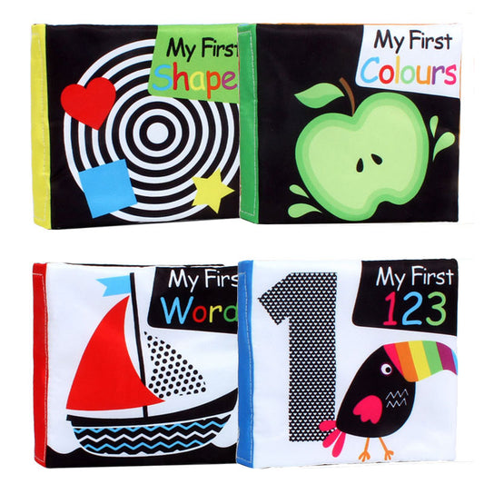My First Soft Fabric Books – Set of 4 Early Learning Cloth Books