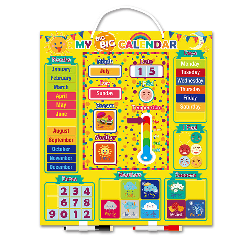 Magnetic Weather & Days Learning Calendar for Kids – My Big Calendar