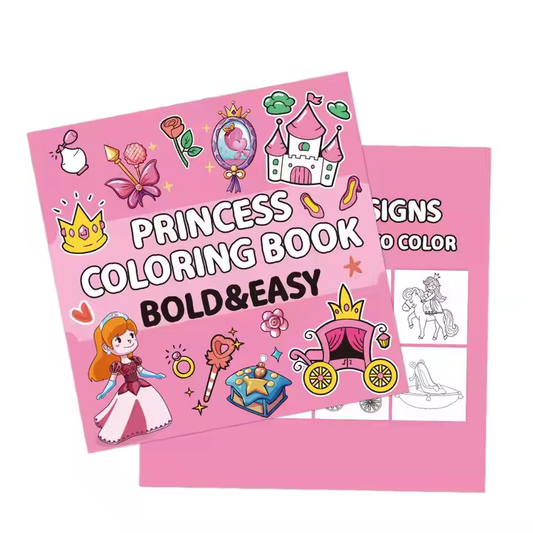 Kids Coloring Book – Bold & Easy Designs (40 Pages, Multiple Themes)