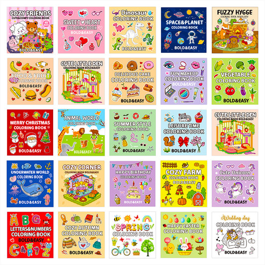 Bold & Easy Colouring Books