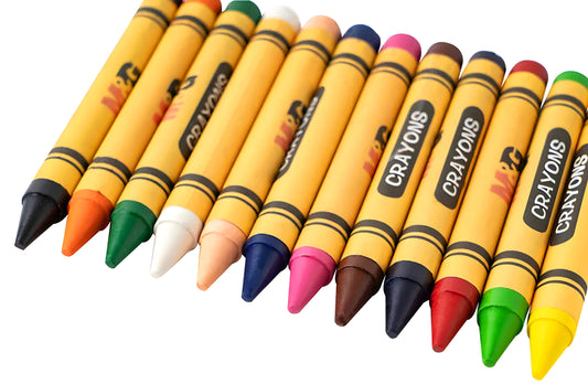 12-Crayon Colors 14mm JUMBO Set – M&G AGMU3402