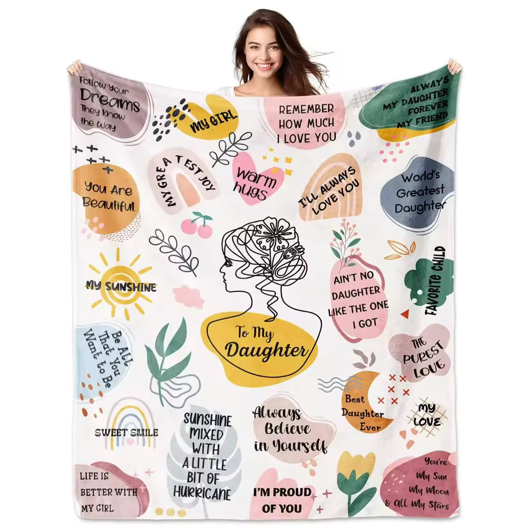 Kids Gift Blanket – 260gsm Soft Flannel Throw (130×150cm) | Cozy Inspirational Blanket for Boys & Girls