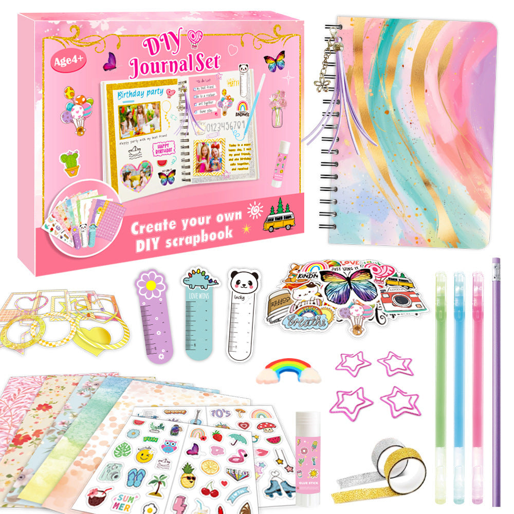 Create-your-own scrapbook journal kit for kids memory keeping