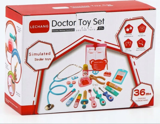 Wooden Doctor Toy Set for Kids | Pretend Play Medical Kit