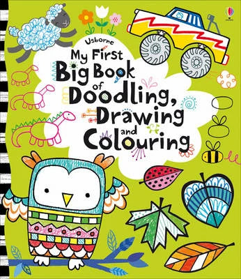 Usborne Drawing Coloring Doodling  Books – Set of 3
