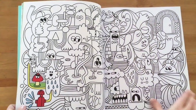 Usborne Drawing Coloring Doodling  Books – Set of 3