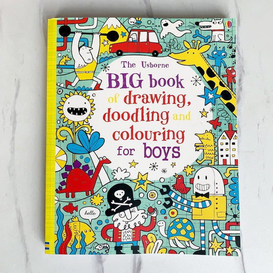 Usborne Drawing Coloring Doodling  Books – Set of 3